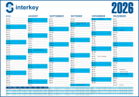 interkey Tafelkalender Format ca. 21 x 15 cm
